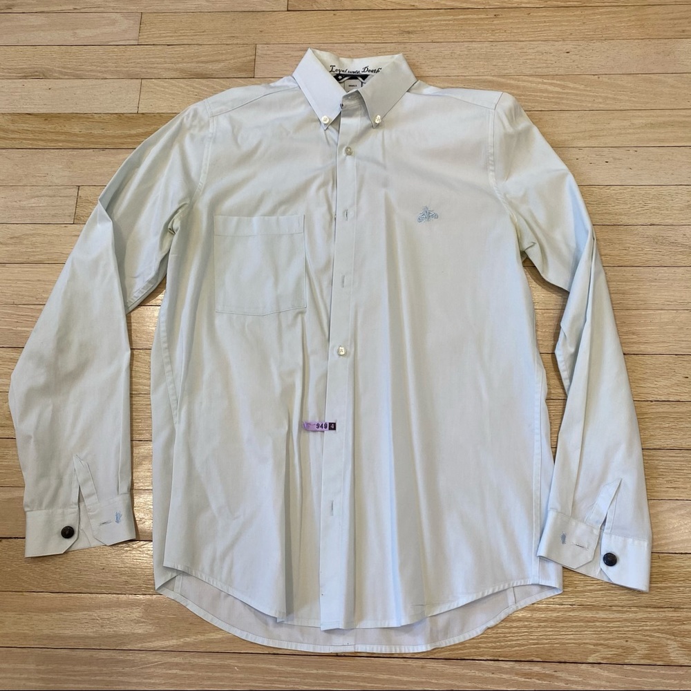 Buckler designer button down shirt - light blue